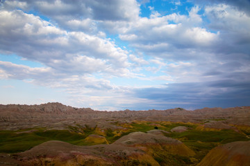 Eroding textures of the Badlands National Park South Dakota