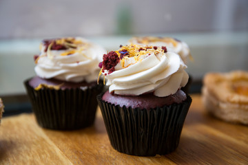 Red Velvet Cupcake on the table
