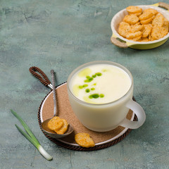 Traditional cream vegetable soup