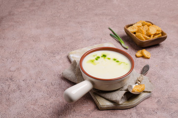 Traditional cream vegetable soup