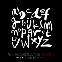 벡터 문자 / 손으로 쓴 글씨체