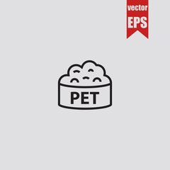 Dog food icon.Vector illustration.	