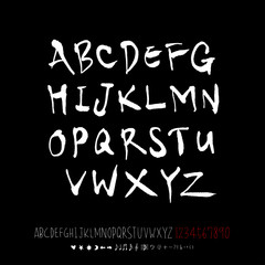 벡터 문자 / 손으로 쓴 글씨체