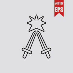 Obraz premium Swords icon.Vector illustration. 