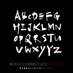 벡터 문자 / 손으로 쓴 글씨체