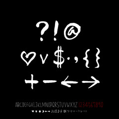 벡터 문자 / 손으로 쓴 글씨체