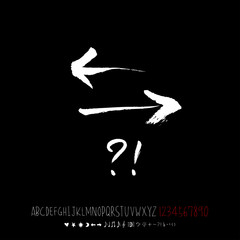 벡터 문자 / 손으로 쓴 글씨체