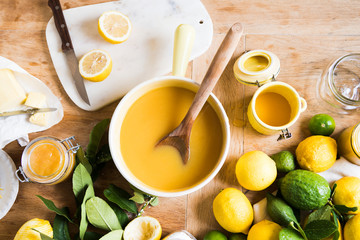 Lemon curd food photography recipe idea