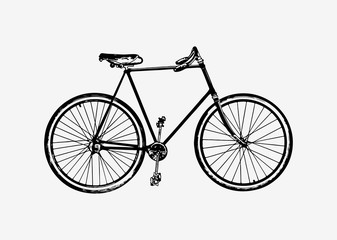 Fototapeta na wymiar Vintage bicycle illustration
