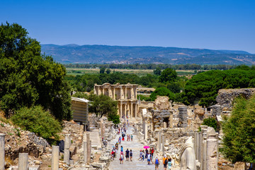Antique objects and structures in Ephesus, Selcuk, Turkey