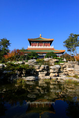Fototapeta premium Chinese landscape architecture