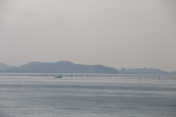 Obraz na płótnie Canvas 朝の湖