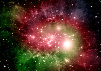 galaxy in a free space