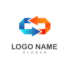 arrow recycle logo, arrow connect logo