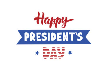Happy Presidents Day celebration text