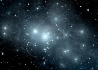 galaxy in a free space