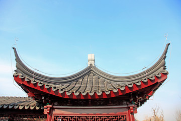 Obraz premium Chinese traditional pavilion roof