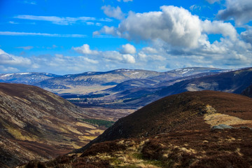 Cairngorm Mountains. Angus, Scotland, UK