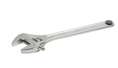 adjustable wrench isolated