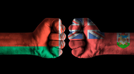 Fototapeta premium Belarus vs Bermuda