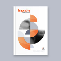 Abstract flyer design background. Brochure template.