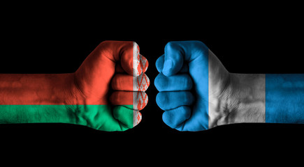 Fototapeta premium Belarus vs Guatemala