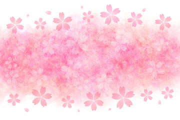 桜 花 春 水彩 背景