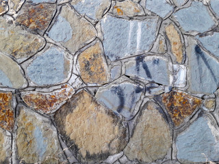 Stone wall background and pattern