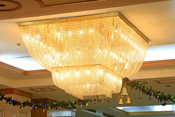 Glass chandelier