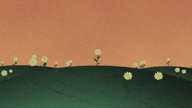 Artistic Flower in Retro Cutout Background