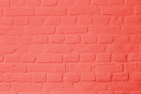 Brickstone wall red rosa colored