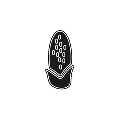 vector corn icon, healthy food illustration symbol - nutrition sign isolated