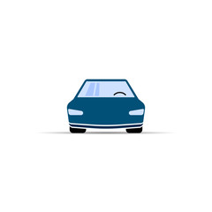 Car icon. vector flat color symbol on white background EPS10