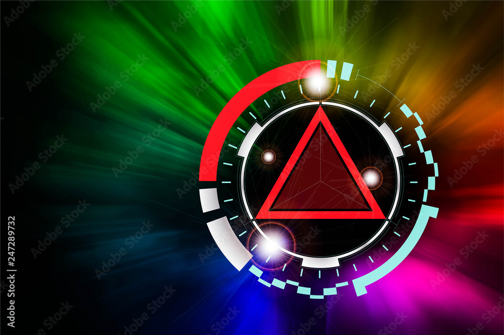 Canvas Prints abstract technology background hi-tech communication concept. sci-fi futuristic hud. illustration of