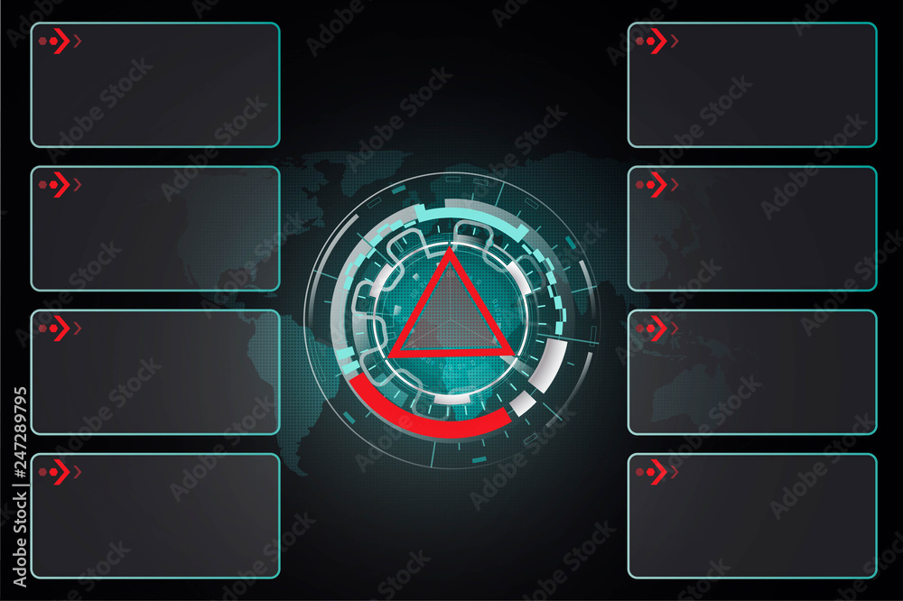 Canvas Prints abstract technology background hi-tech communication concept. sci-fi futuristic hud. illustration of