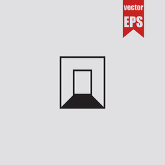 Corridor icon.Vector illustration.
