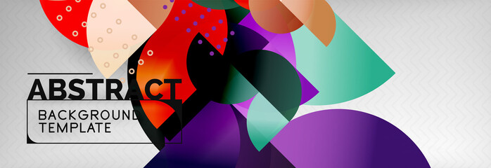 Circle composition abstract background