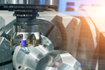 Spindle modern high-precision CNC milling machine.