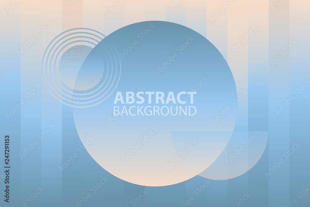 Aufkleber Futuristic abstract background with simple shapes and trendy gradients. Vector illustration.