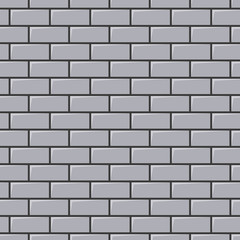 Grey brick wall texture. Seamless background