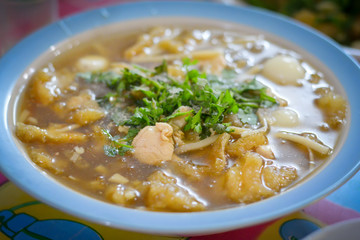 Fish maw soup.