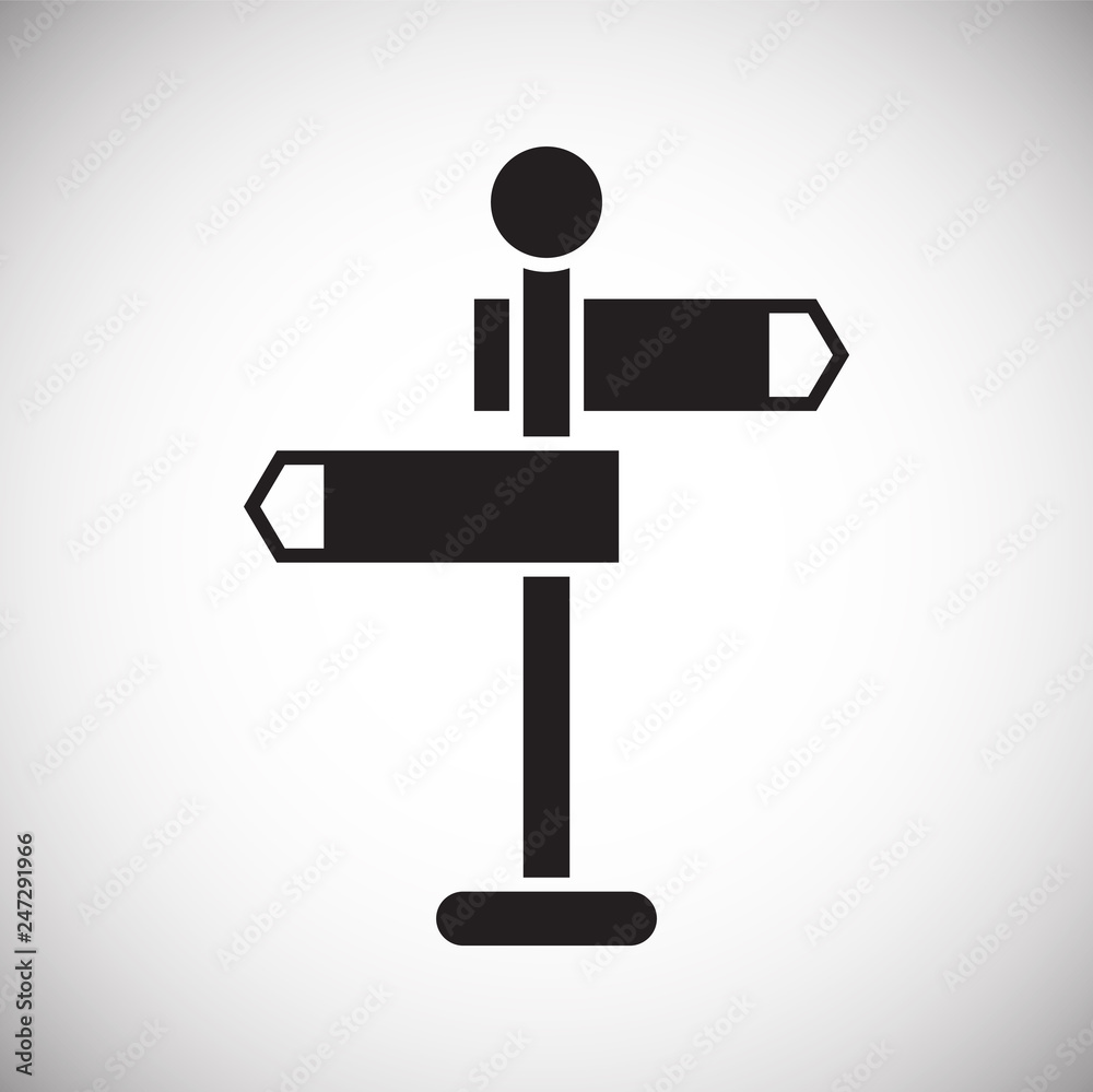Poster navigation signs icon on white background for graphic and web design, modern simple vector sign. int