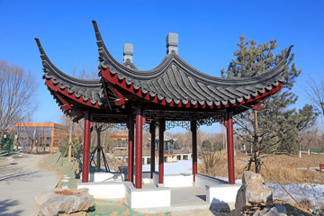 Fototapeta premium Chinese traditional architecture pavilion