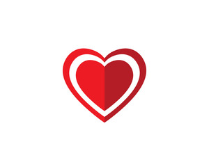 Heart Logo design vector template. Happy Valentines Day concept. Infinity   Love Logotype icon
