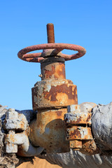 Control the handwheel and pipeline