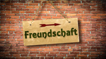 Schild 388 - Freundschaft