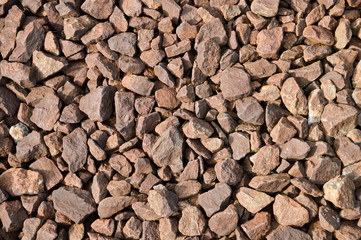 Texture of granite gravel
