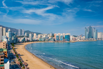 Fototapeta na wymiar Gwangalli Beach in Busan, South Korea