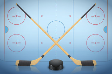 Banner Template of Ice Hockey