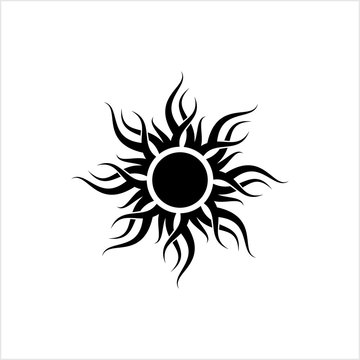 Tattoo Sun, Flame Tribal